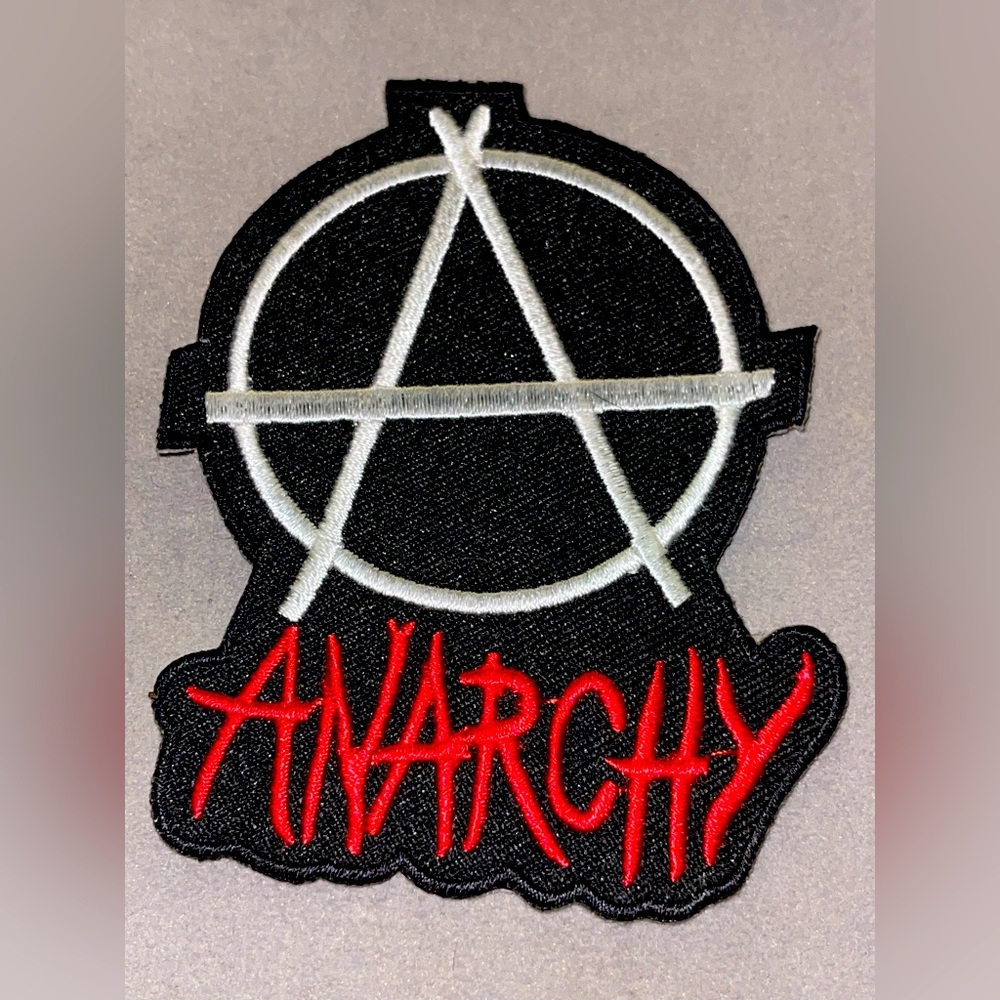 Anarchy Iron On Patch Punk New